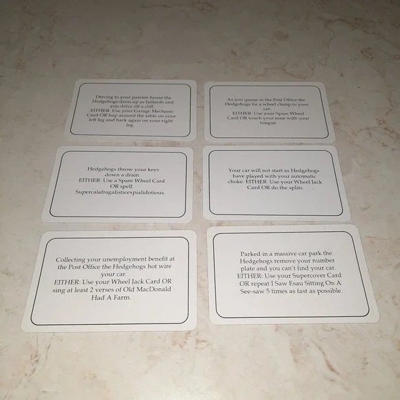 Hedgehogs Revenge Vintage Game Replacement Piece Cards - Picture 4 of 16